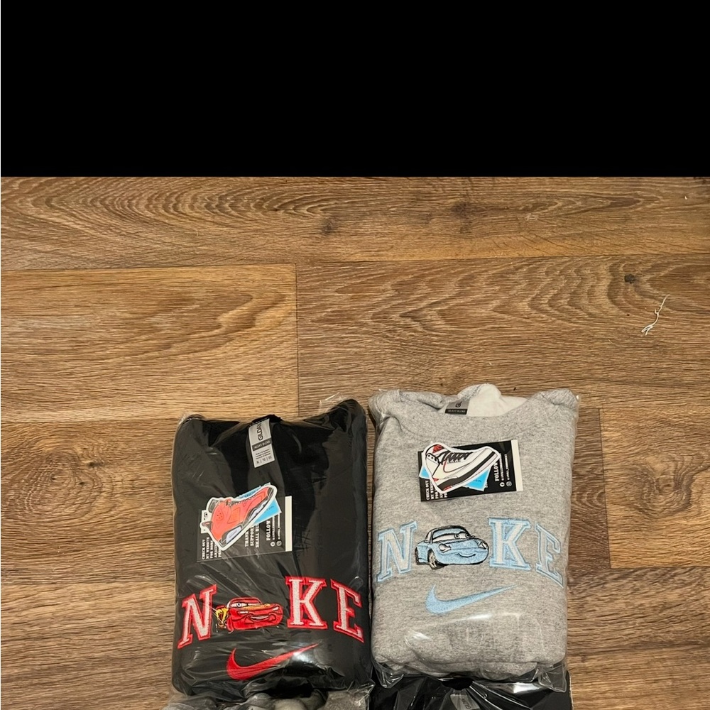 Custom Nike Cars Couple Sweatshirts